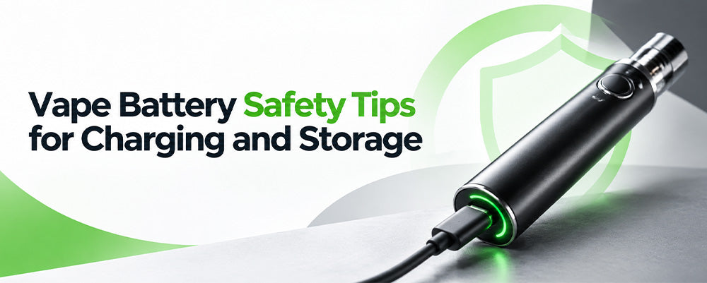 Vape battery safety tips for proper charging, safe storage, and preventing overheating or battery damage.