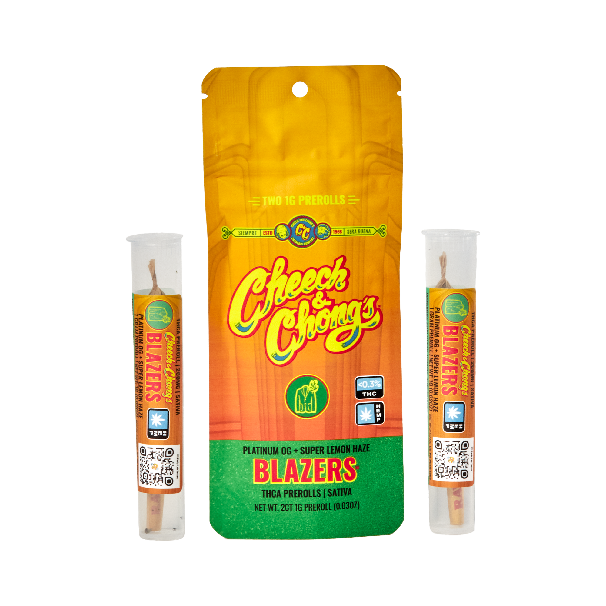 Cheech Chong'S Blazers THCA Pre-Rolls 2Ct Cheech Chong'S Blazers THCA Pre-Rolls 2Ct