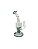 Clover Bent Neck Diamond Perc Waterpipe