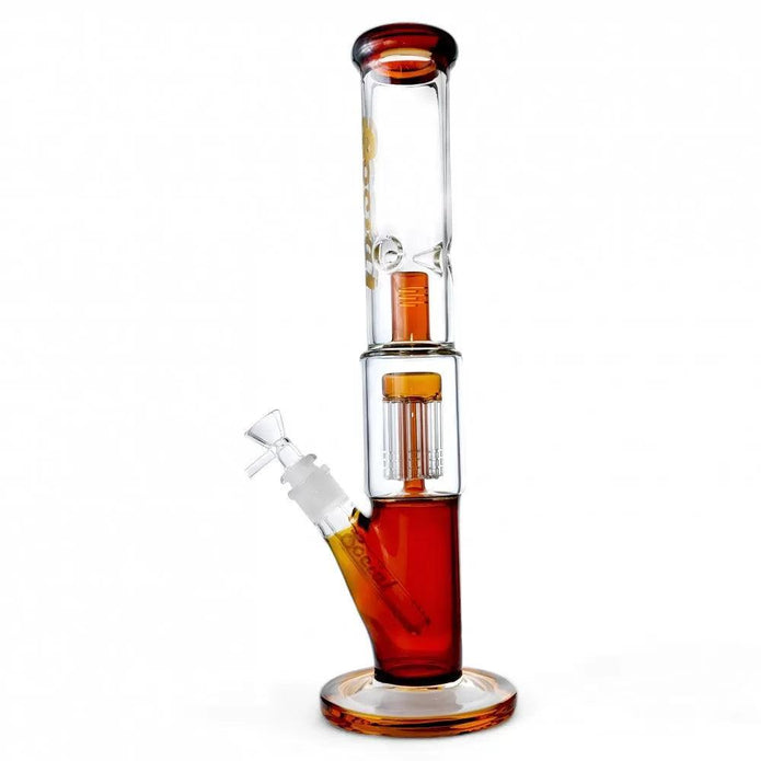 Social Glass - 15" Tree Arm Perc Straight Water Pipe
