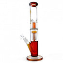 Social Glass - 15" Tree Arm Perc Straight Water Pipe