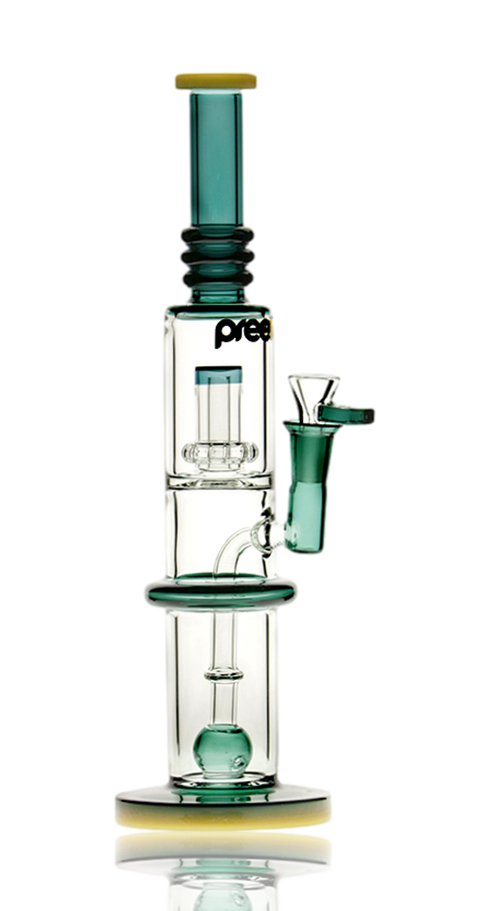 12" Slim Ufo Straight Lavender Water Pipe