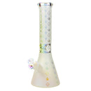 Clover 13" Electro Plated Sand Blasted Color Trim Egyptian Beaker Water Pipe
