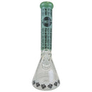 On Point Glass 14" Sandblasted Etched Egyptian Water Pipe