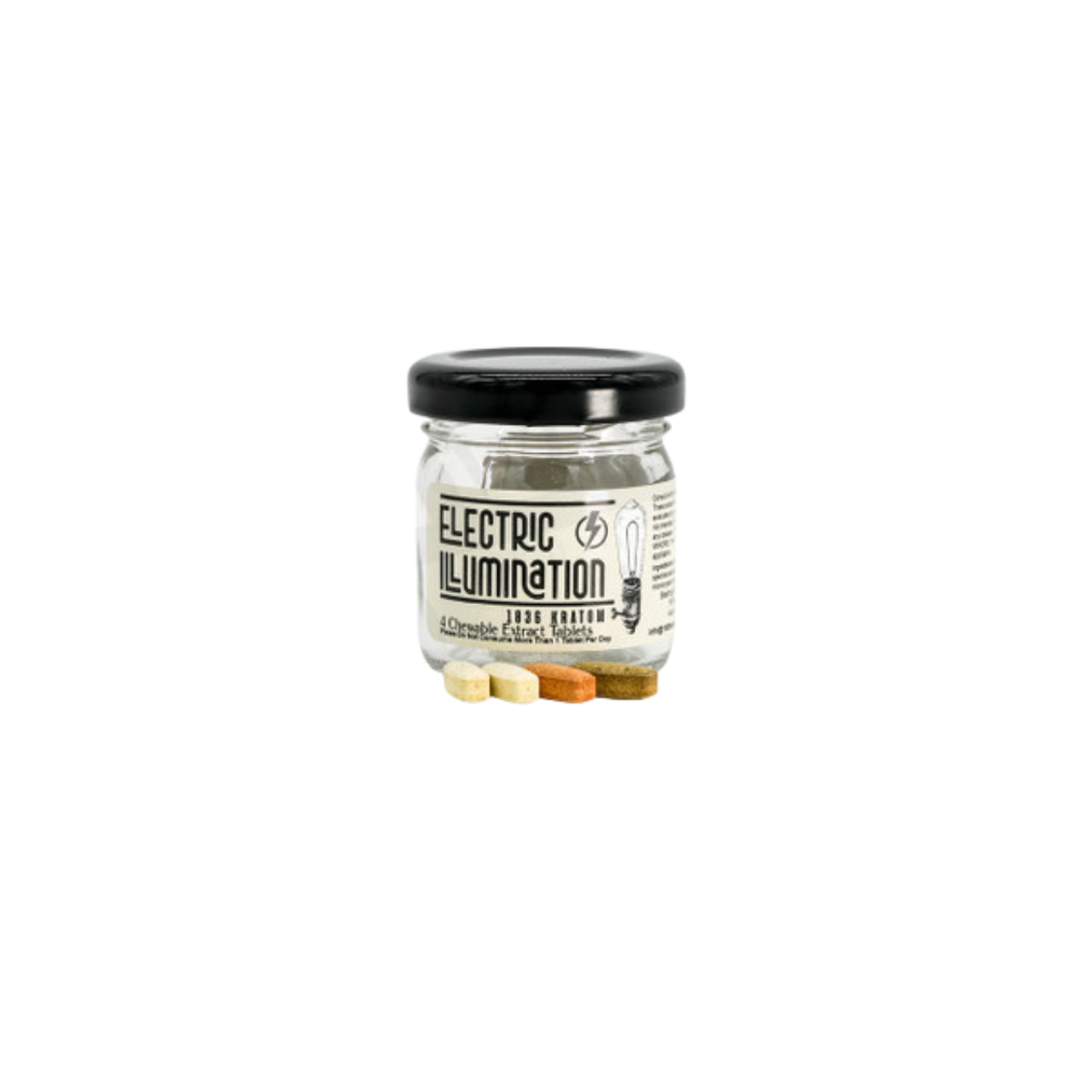 1886 Kratom Electric Illumination Chewable Extract Tablets “ Power & Clarity