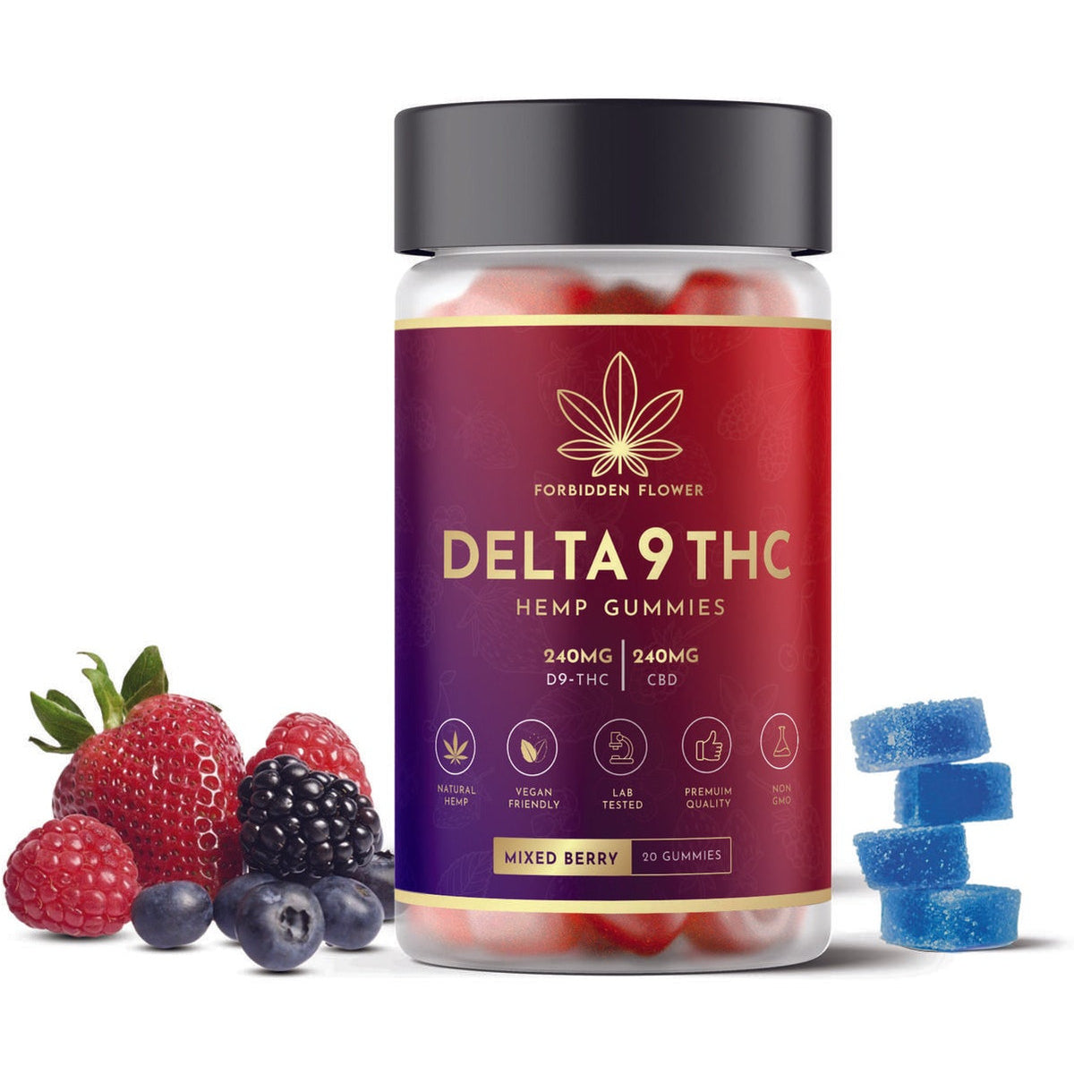 FORBIDDEN FLOWER DELTA 9 GUMMIES 20CT - Puff Love Smoke Shop