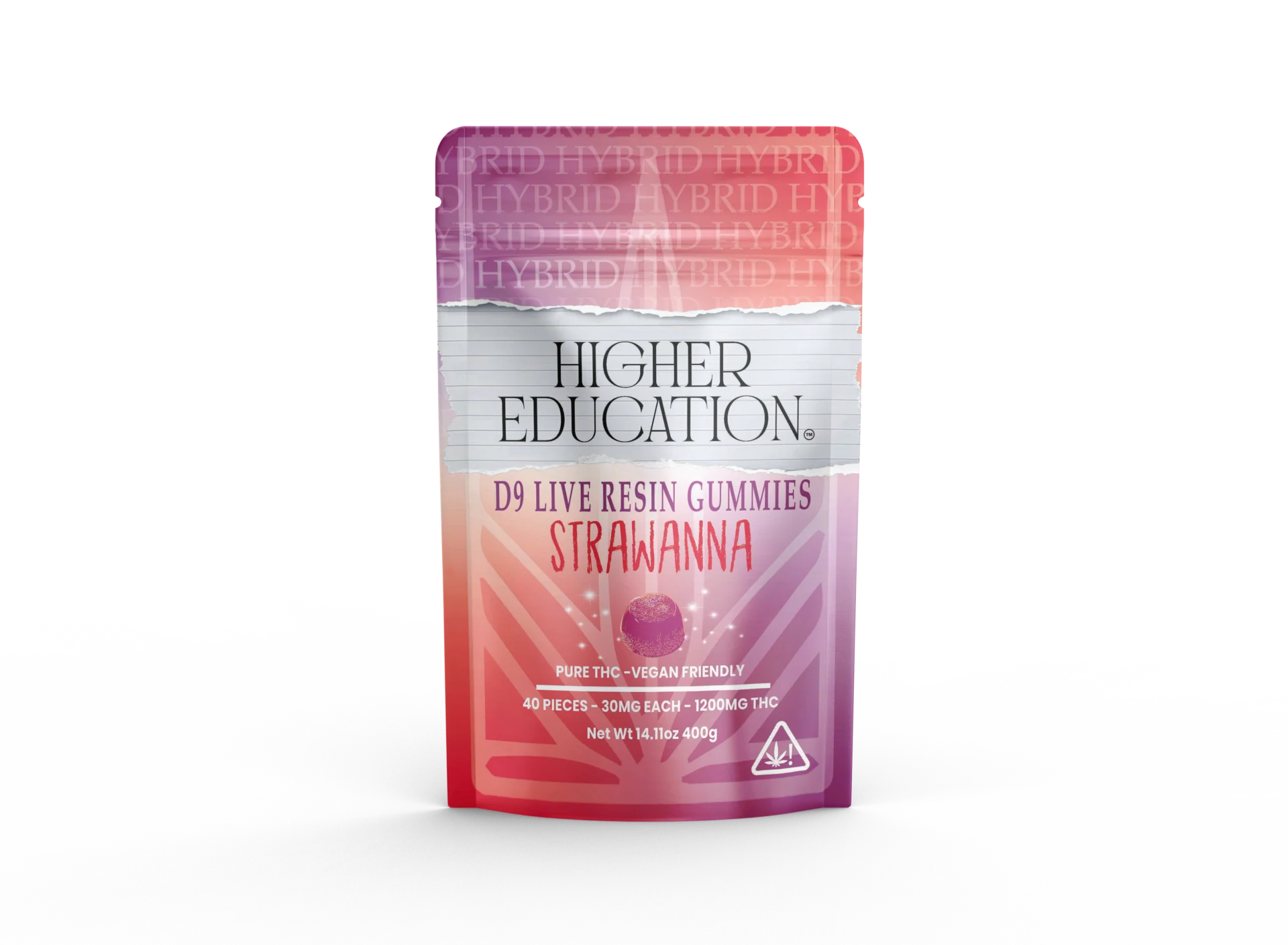 HIGHER EDUCATION D9 LIVE RESIN GUMMIES 100MG (10CT)