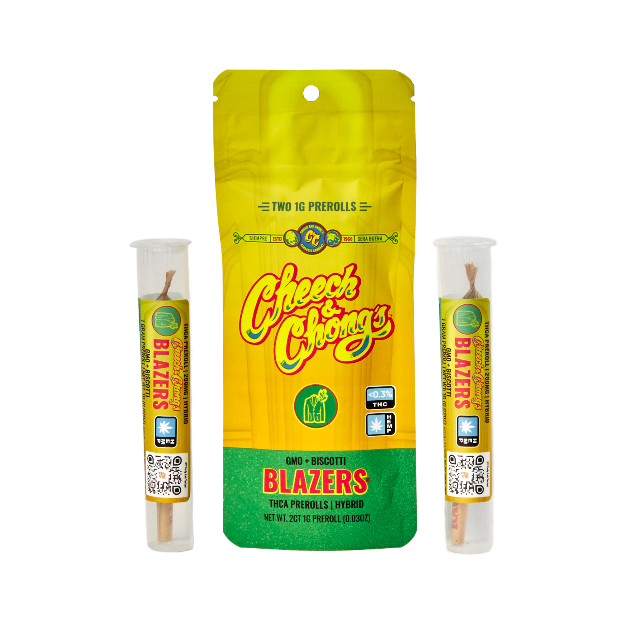 Cheech Chong'S Blazers THCA Pre-Rolls 2Ct