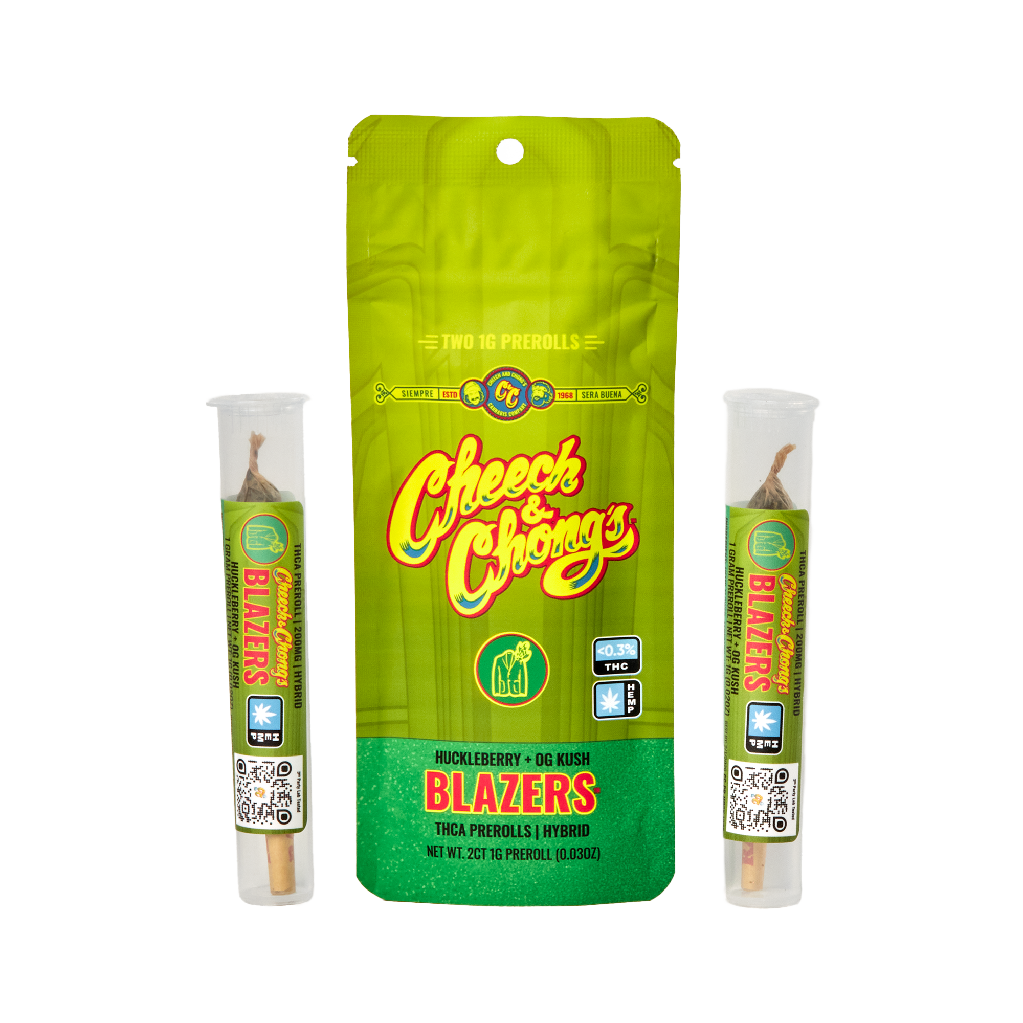Cheech Chong'S Blazers THCA Pre-Rolls 2Ct