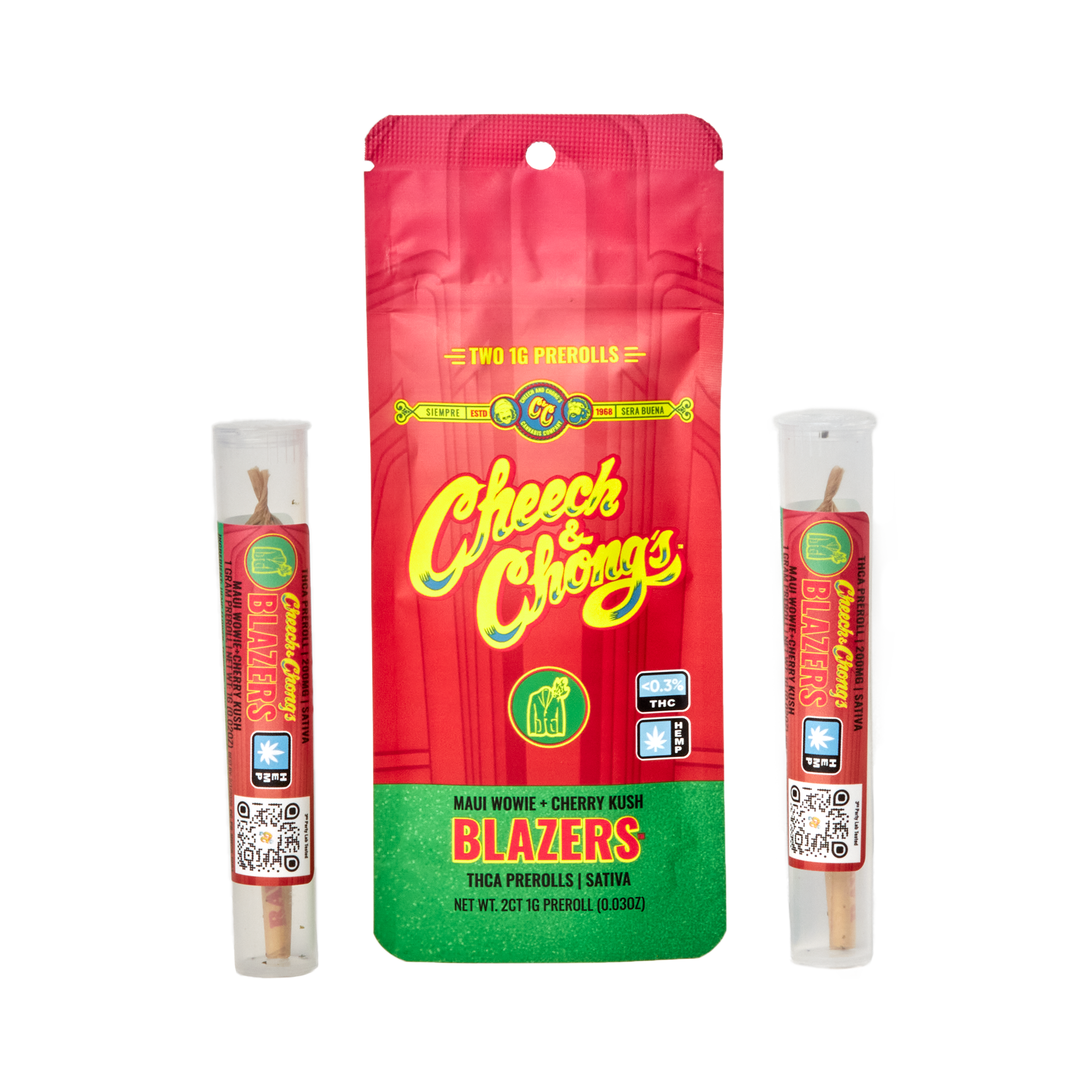 Cheech Chong'S Blazers THCA Pre-Rolls 2Ct