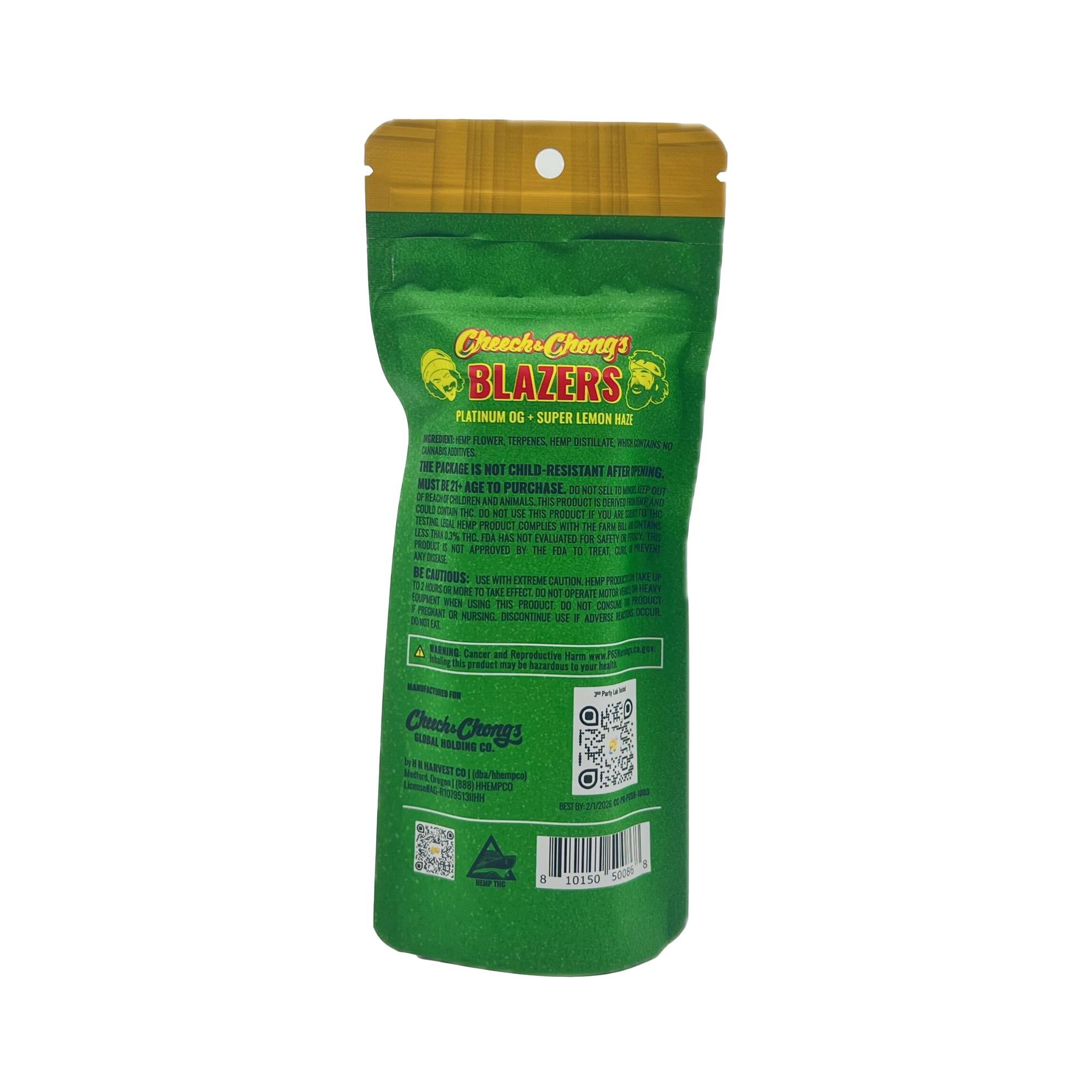 Cheech Chong'S Blazers THCA Pre-Rolls 2Ct