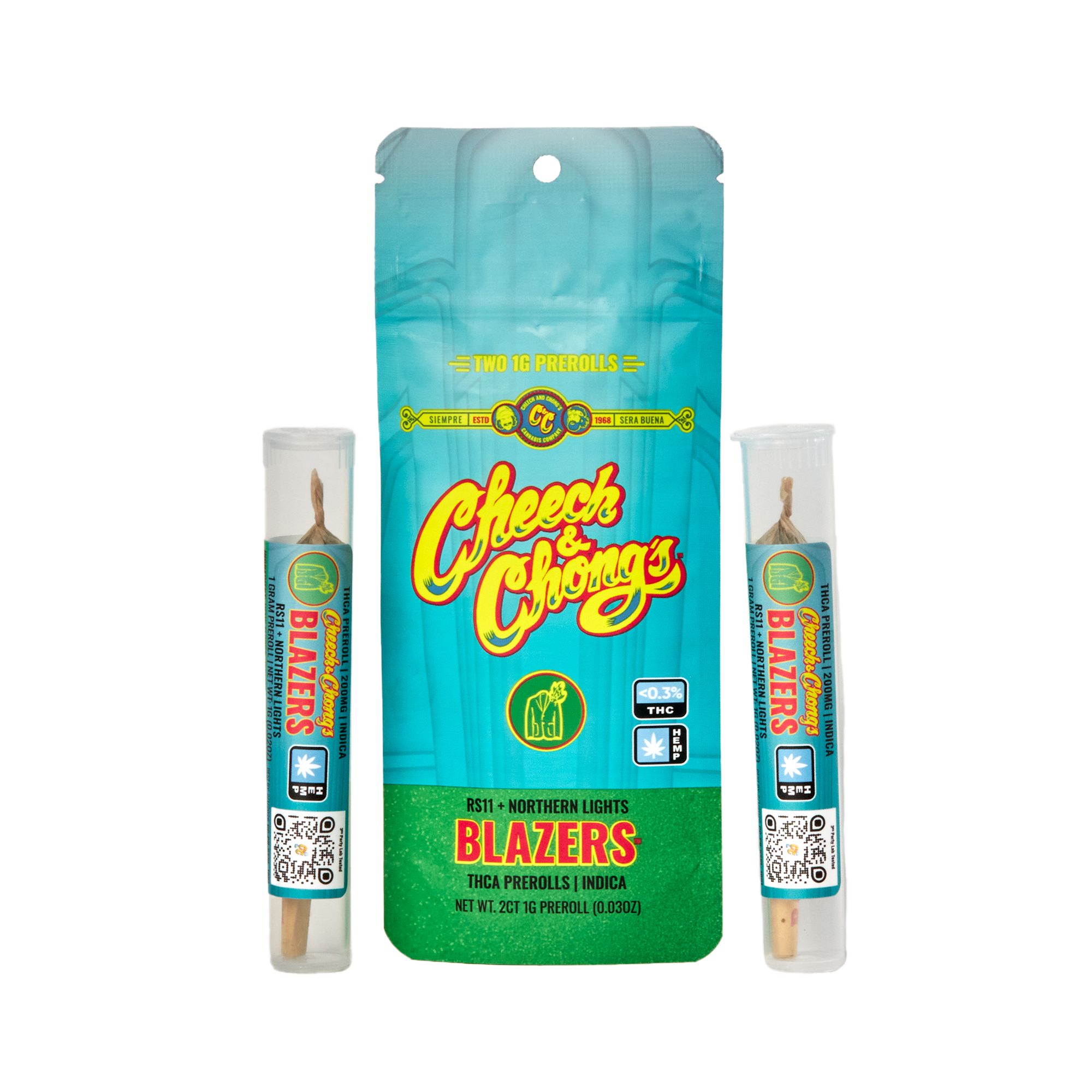 Cheech Chong'S Blazers THCA Pre-Rolls 2Ct