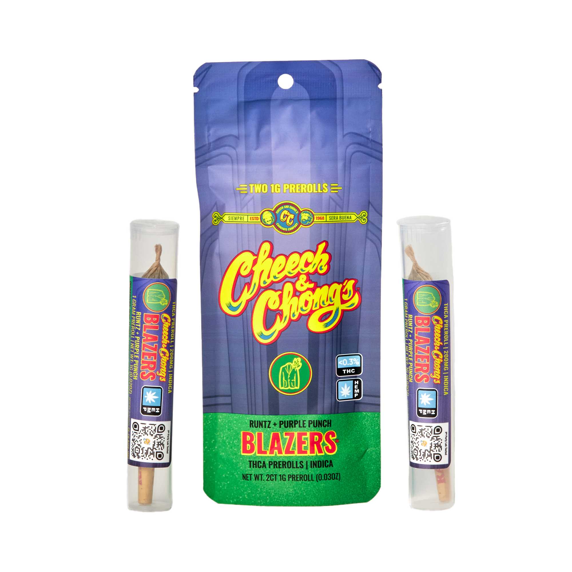 Cheech Chong'S Blazers THCA Pre-Rolls 2Ct