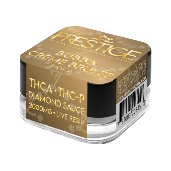 Hemp Living Prestige 2G THCA THCP Diamond Sauce W/ Live Resin Concentrate