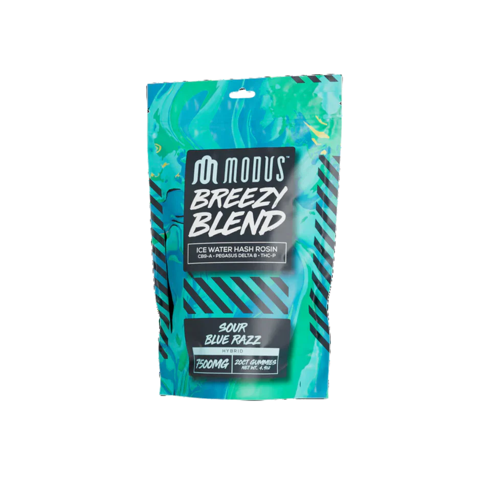 MODUS BREEZY BLEND CB9A/D8/THCP HASH ROSIN GUMMIES (20 CT)