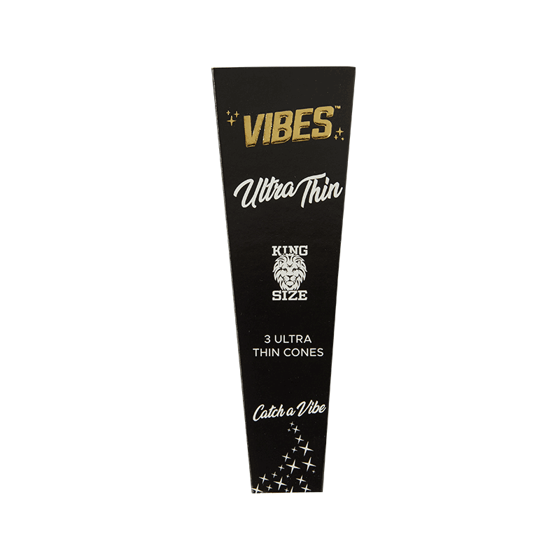 Vibes King Size Cones - Ultra Thin - Black Box