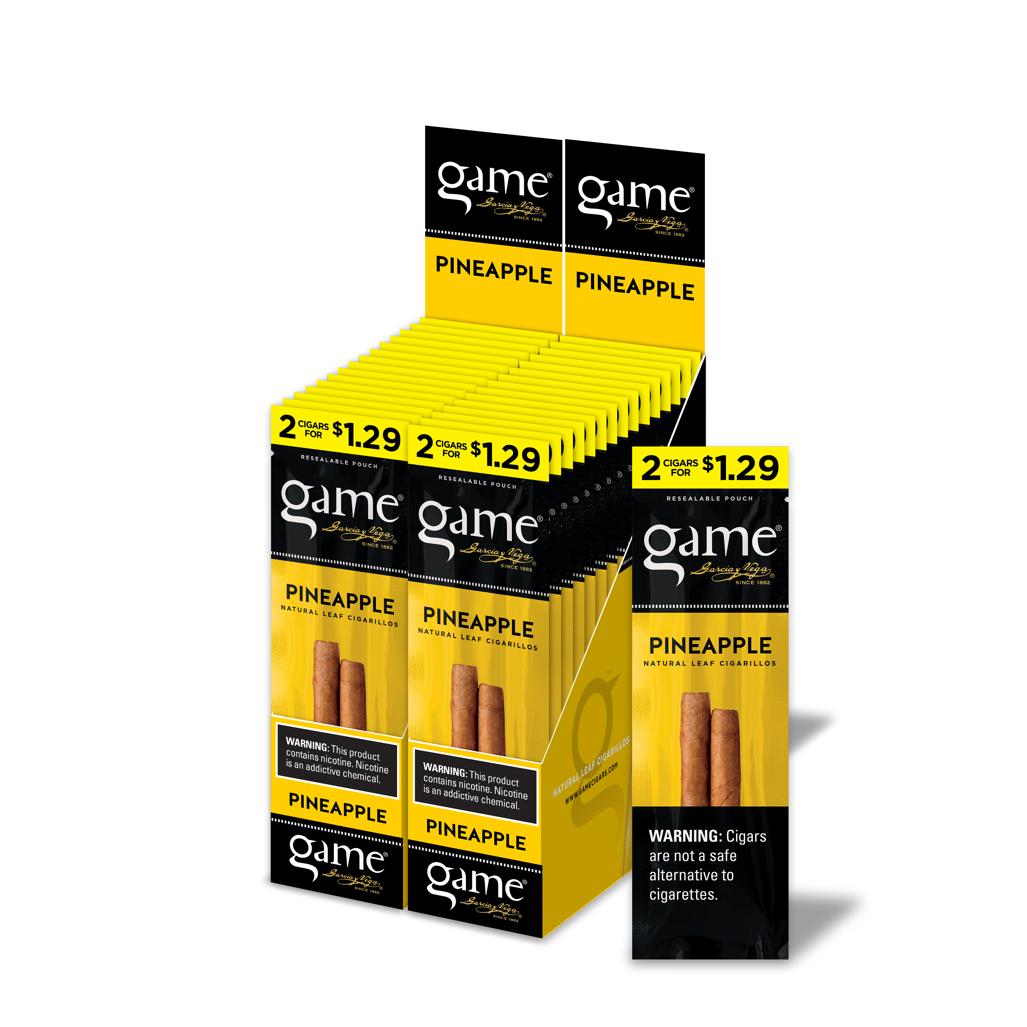 Game Cigars 2-Pack Pineapple