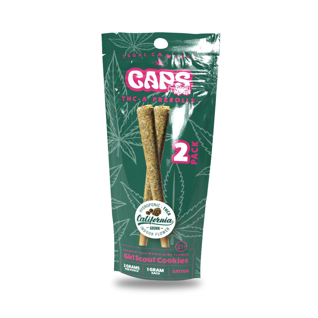 CAPS THCA 2G PREROLLS (2CT)
