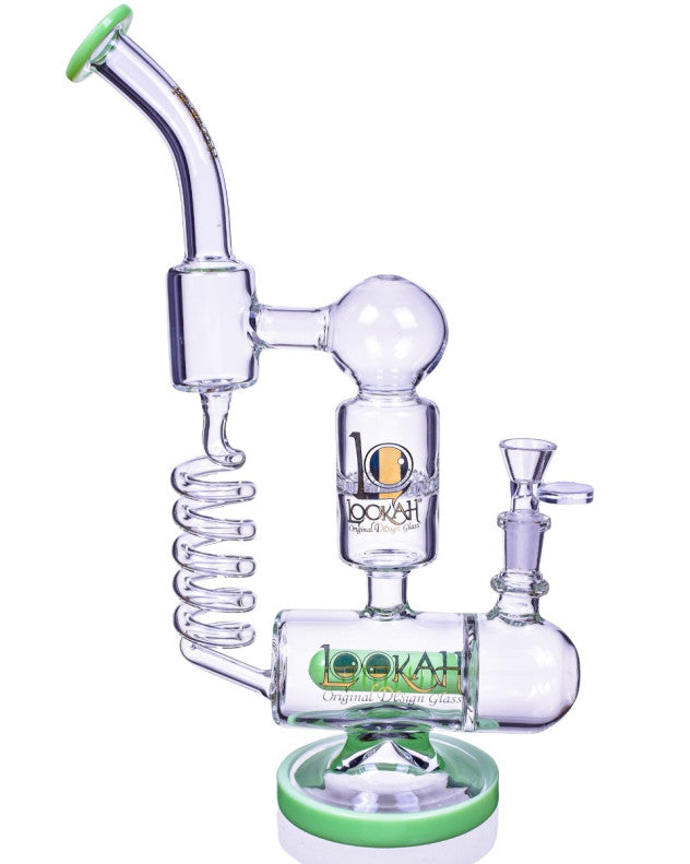 Lookah 13" Assorted Color Dual Honeycomb Chamber Multi-Perc Big Rig Water Pipe