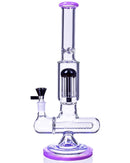 13" Purple Tree Perc With Spring Water Pipe
