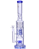 On Point Glass 22" Multi Perc Water Pipe Fm782