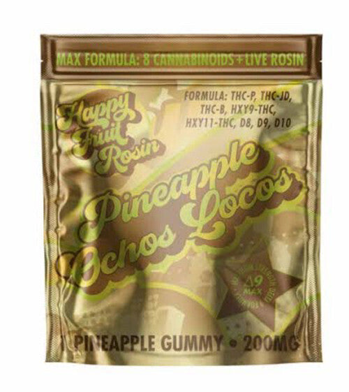 Happy Fruit Pineapple Ochos Locos 200Mg Gummy