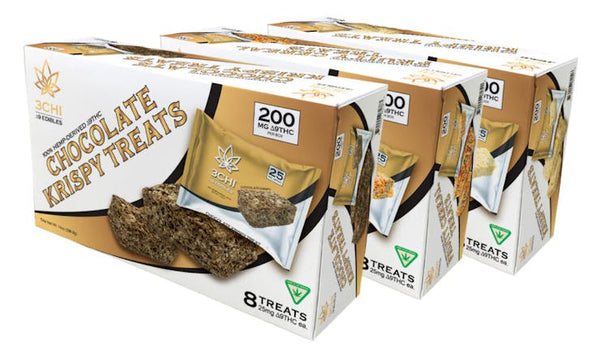 3CHI Delta 8 Chocolate Krispy Treat “ Sweet, Crunchy, And Relaxing
