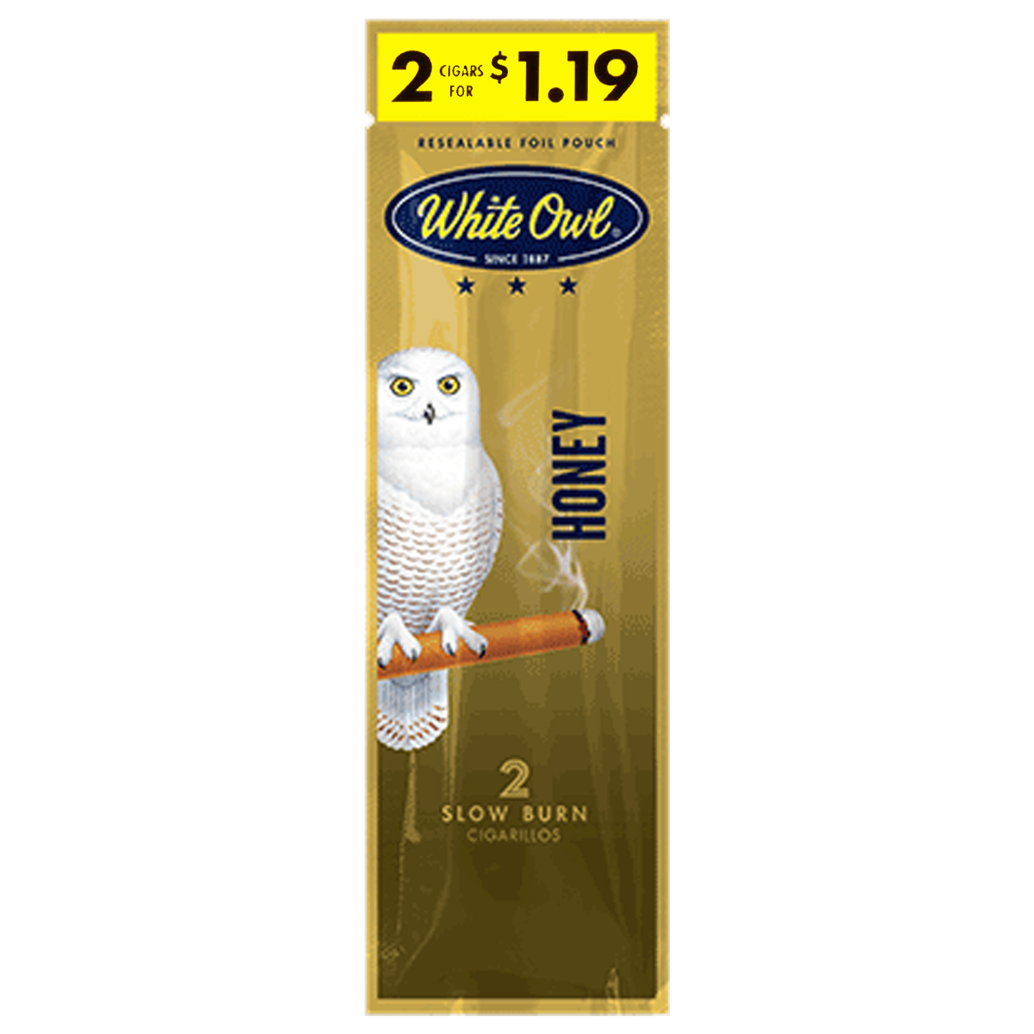 White Owl 2-Pack Cigarillos Honey