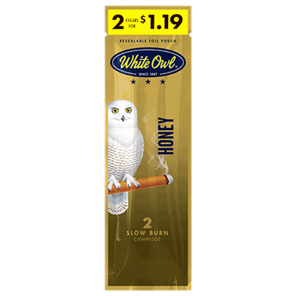 White Owl 2-Pack Cigarillos Honey
