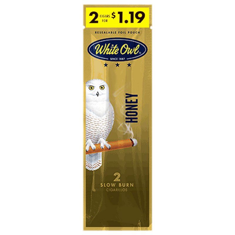 White Owl 2-Pack Cigarillos Honey