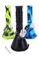 8.5" Silicone Mini Beaker Water Pipe