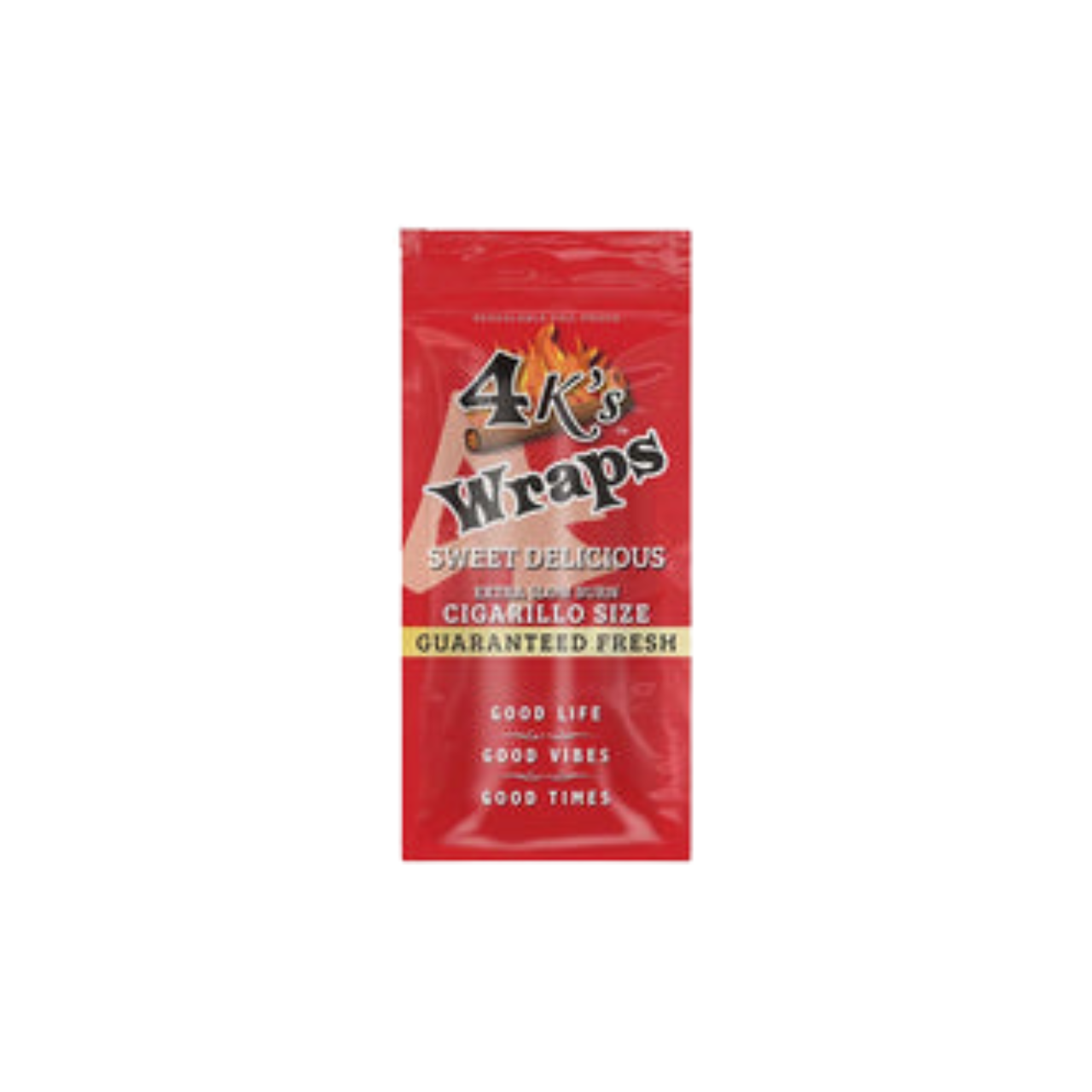 4Ks Flat Tobacco Wraps 4Ct