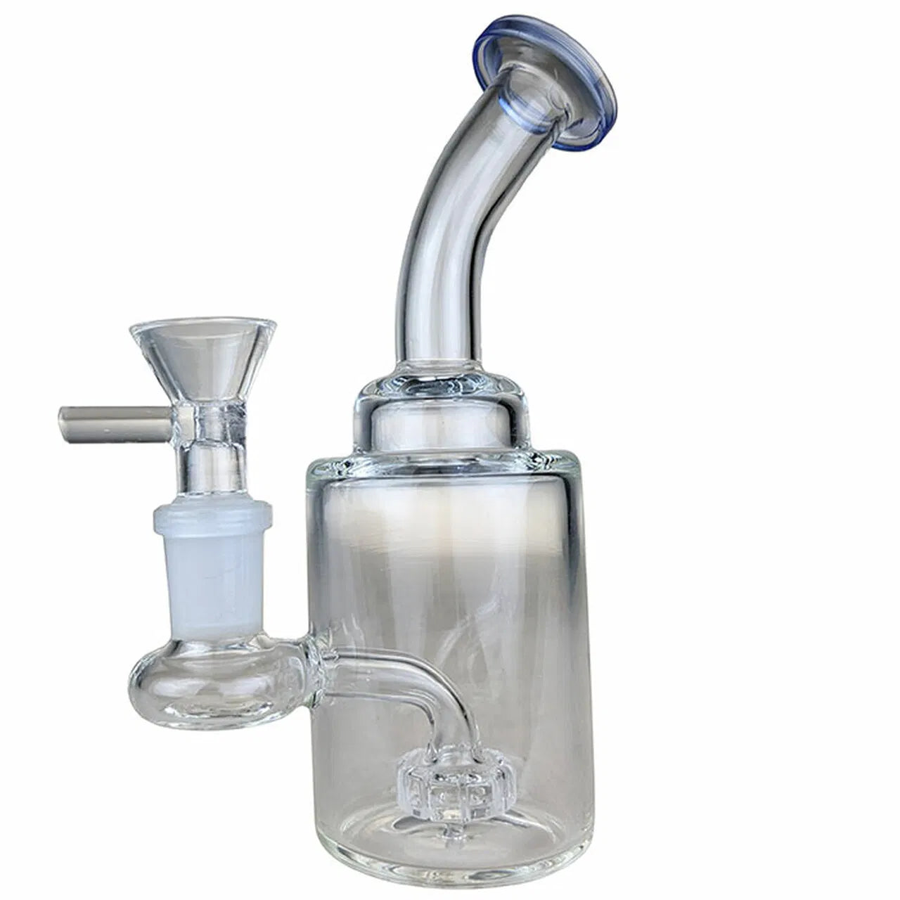 6" Color Trim Shower Head Perc Mini Rig Water Pipe