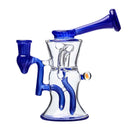 CaliBear 8" Double Swiss Puck Recycler Water Pipe