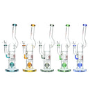 Chill Glass 15" Dual Color Inline Perc Water Pipe (Fm1515)