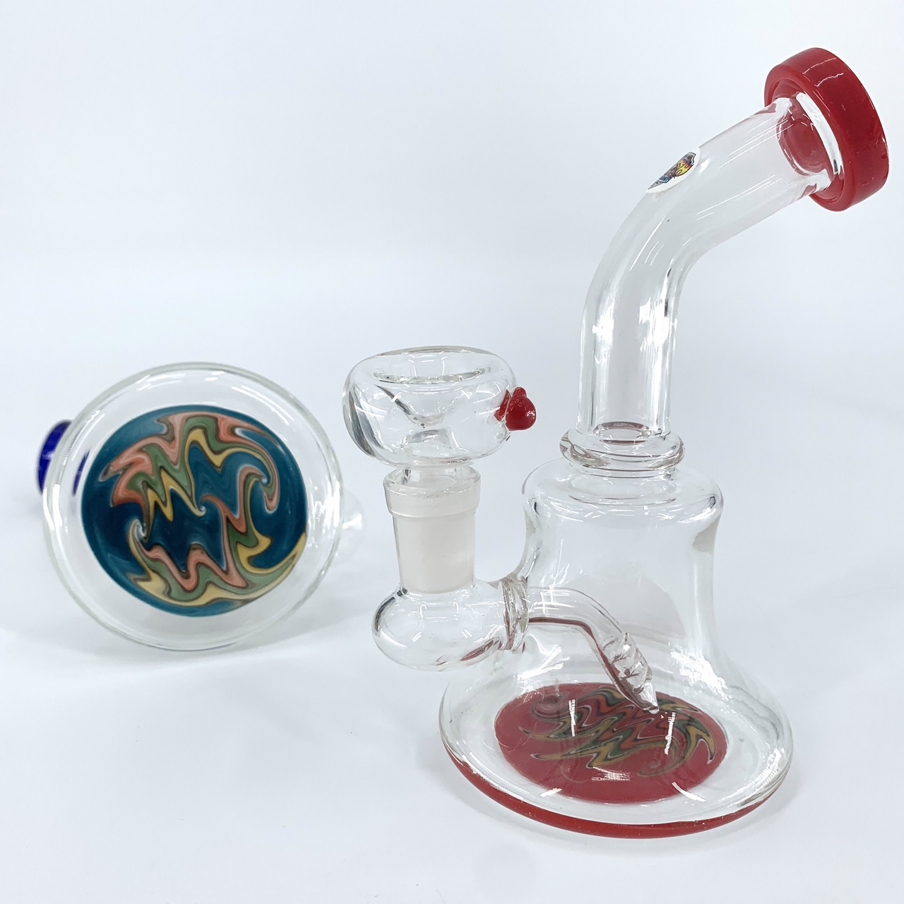 6" BENT NECK WIGWAG RIG WATER PIPE
