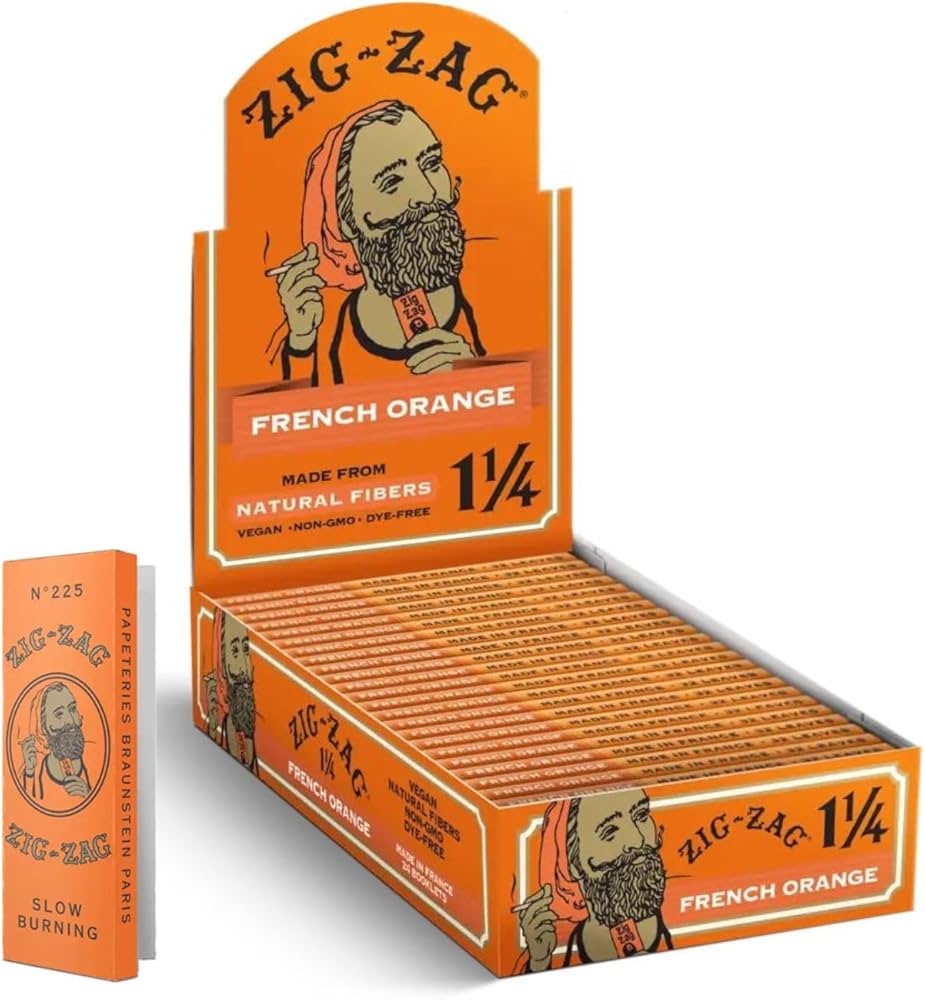 ZIG ZAG - 1 1/4 ROLLING PAPERS (ORANGE)