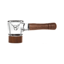 Marley Natural Glass & Walnut Spoon Pipe