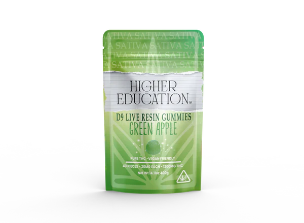 HIGHER EDUCATION D9 LIVE RESIN GUMMIES (30MG x 1 CT)