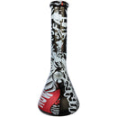 13" Graphic Beaker Water Pipe