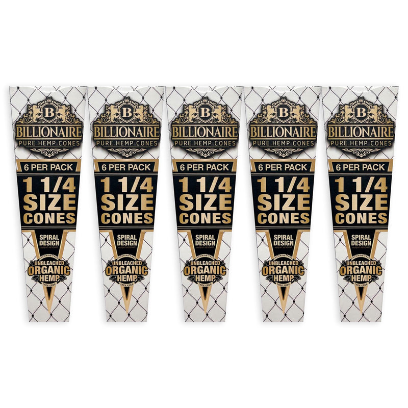 Billionaire Organic Unbleached Cones