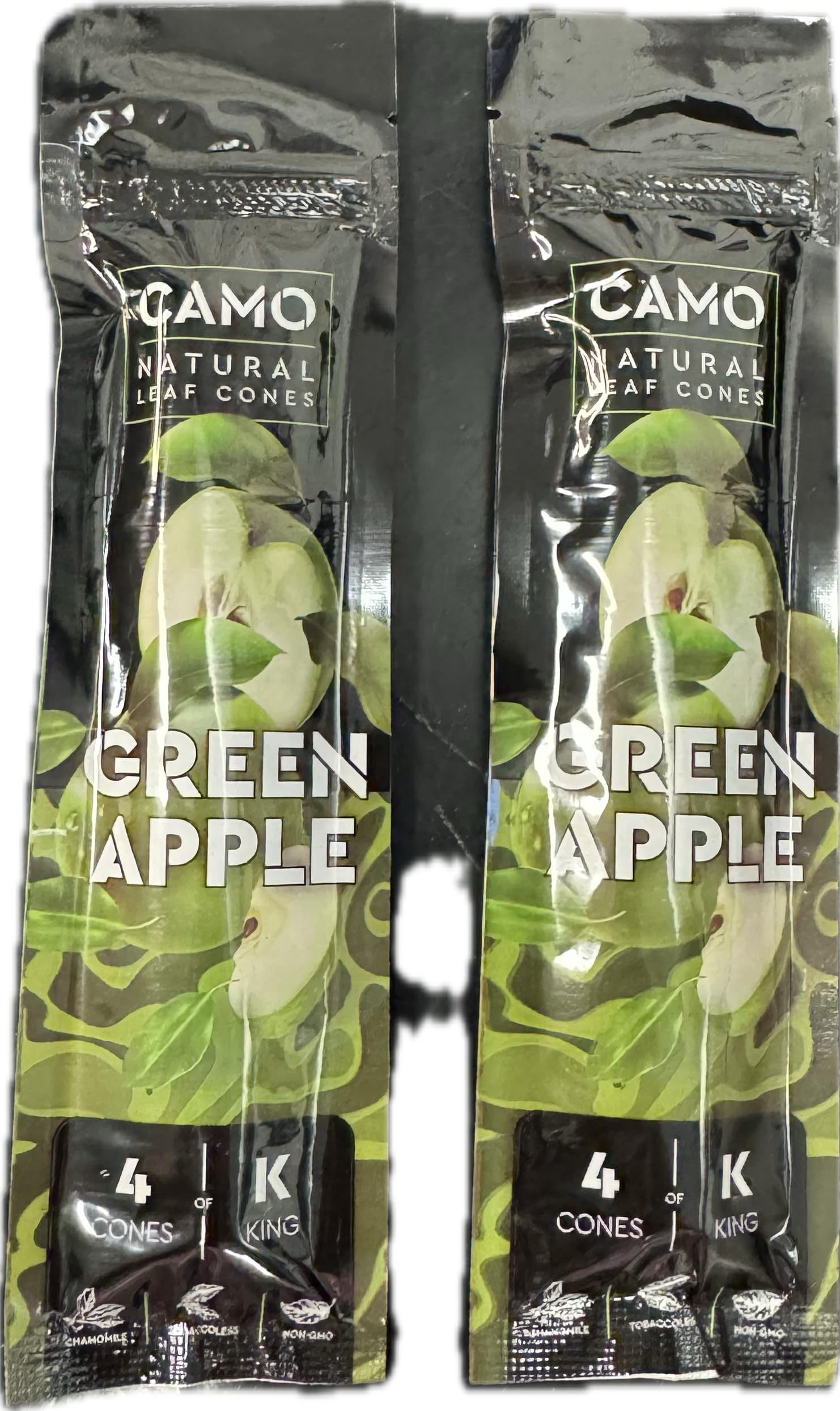 Camo Natural Leaf Cones (4Ct)