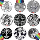 8" Round Creativity Dab Mat W/ Markers