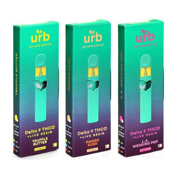 URB DELTA 9 THCO + LIVE RESIN 3G DISPOSABLE - Puff Love Smoke Shop