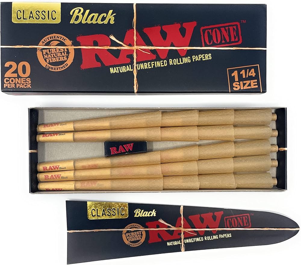 RAW Black Classic Cones