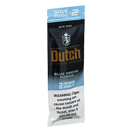 DUTCH NATURAL LEAF WRAPPER CIGARILLOS - BLUE DREAM FUSION