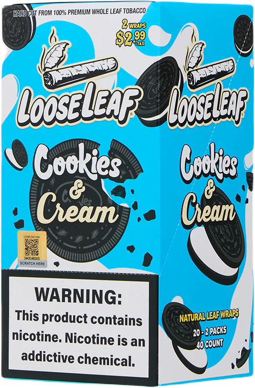 LOOSE LEAF 2CT ALL NATURAL LEAF WRAPS