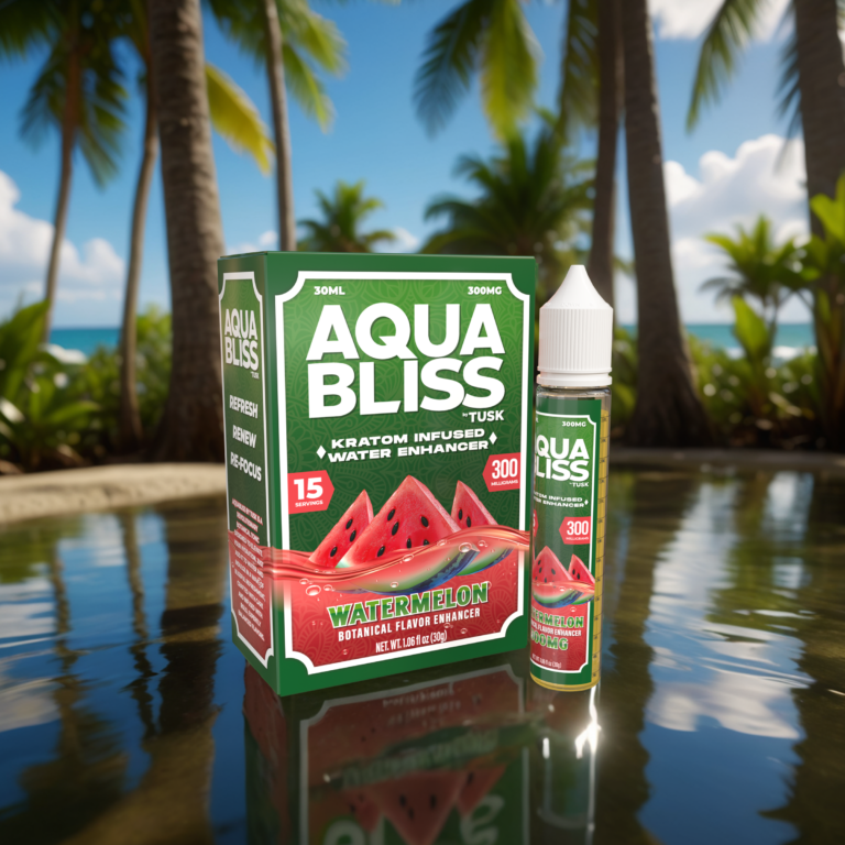 TUSK AQUA BLISS KRATOM DROPS PLATINUM 300MG MIT