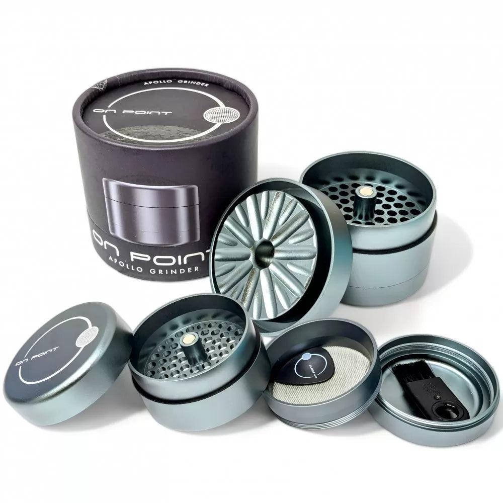 On Point Glass 4Pc 62Mm Apollo Grinder “ Precision Grinding, Elevated