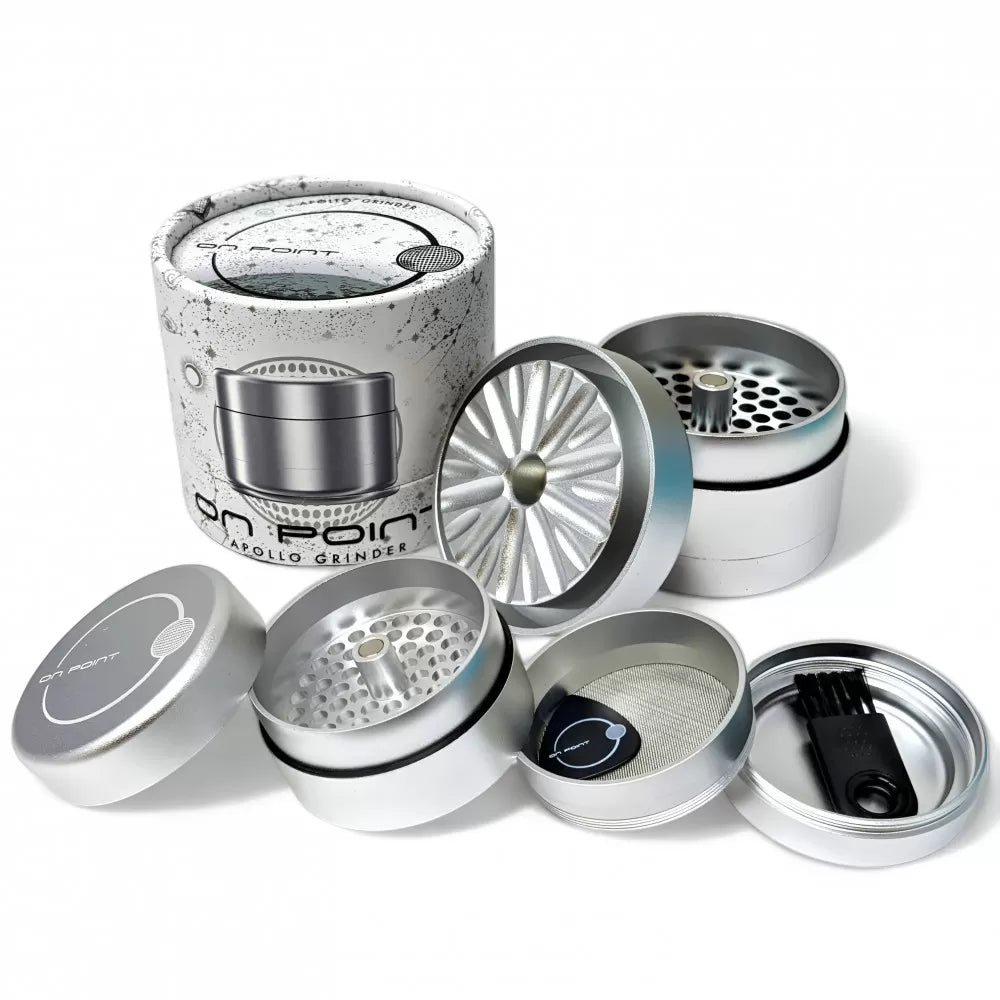 On Point Glass 4Pc 62Mm Apollo Grinder “ Precision Grinding, Elevated